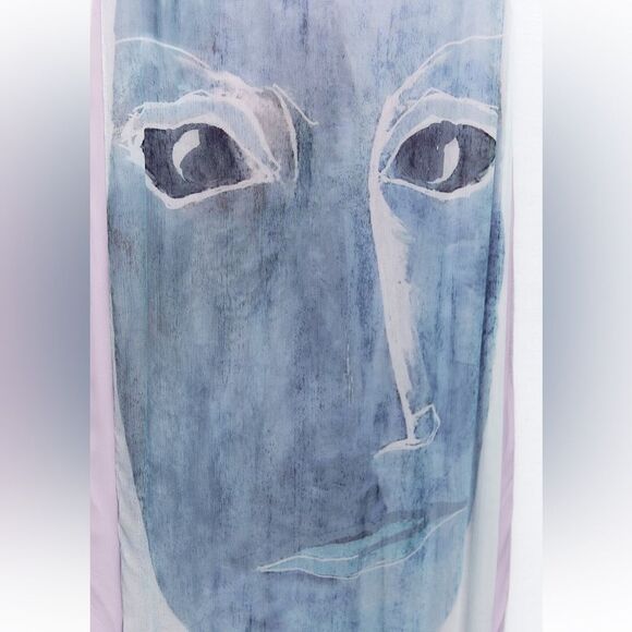 Zara flowy printed dress without scarf - Picture 9 of 11